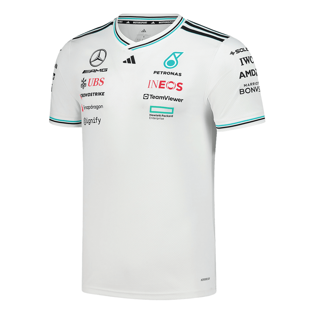 Mercedes Camiseta de Piloto Blanca 2025