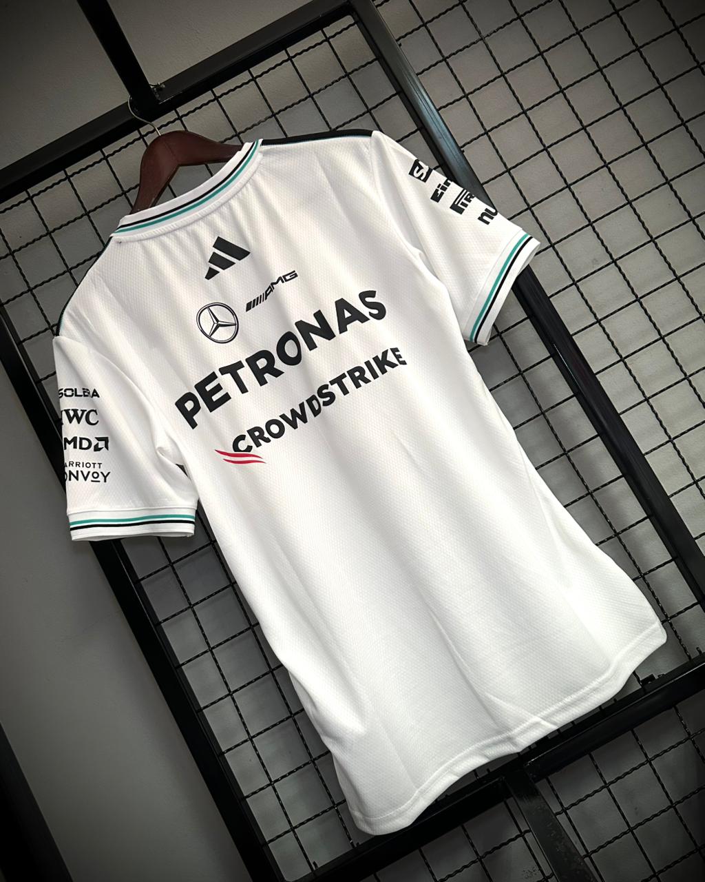 Mercedes Camiseta de Piloto Blanca 2025